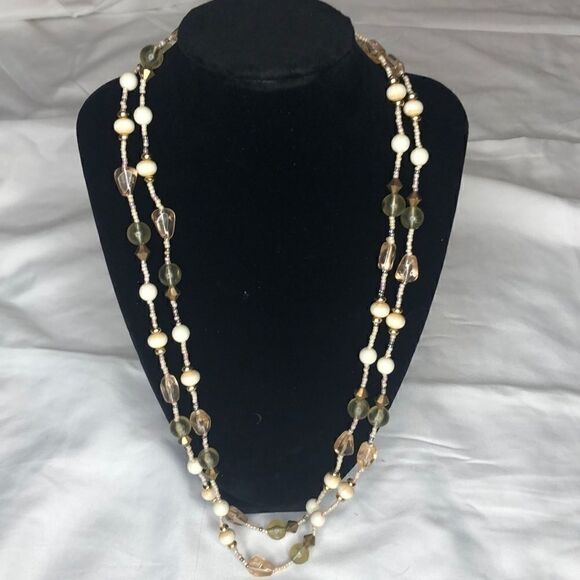 Two layer Beads. 52 inches long. Can… - Picture 1 of 3